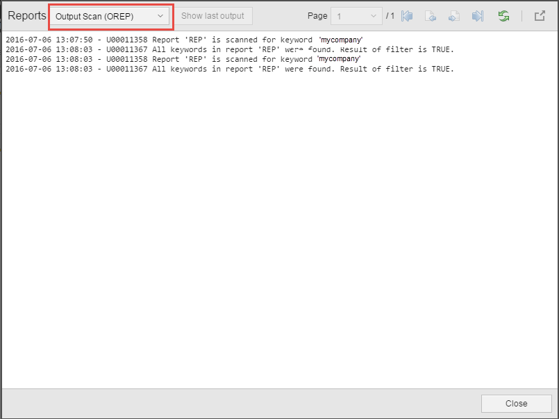 Example of a Filter Object